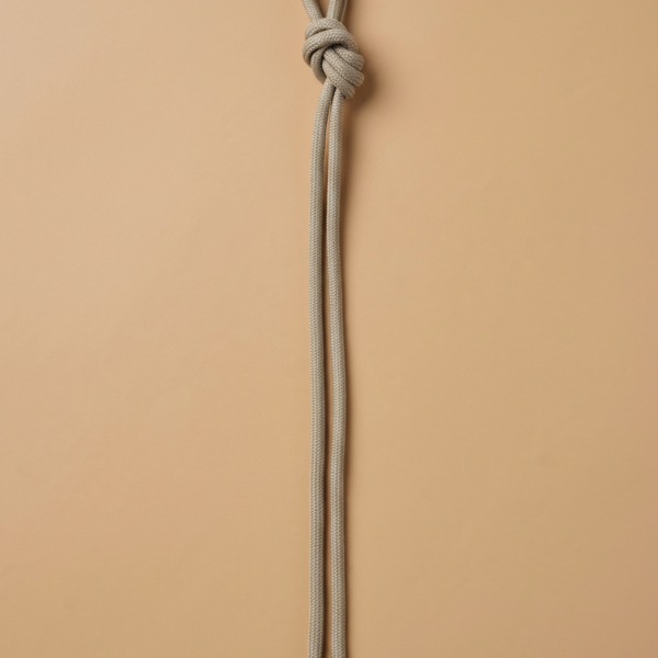 Smėlio spalvos apvalūs batų raišteliai – 97 cm (1 pora)