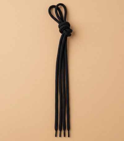 Tamsiai mėlyni apvalūs batų raišteliai – 85 cm (1 pora)