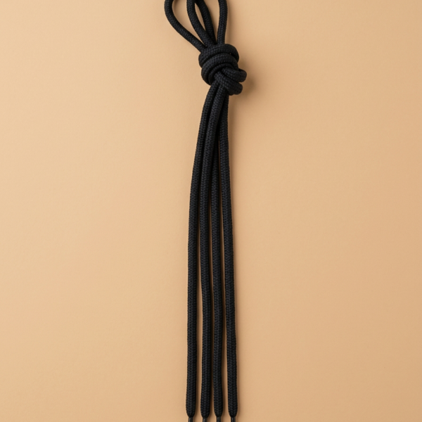 Tamsiai mėlyni apvalūs batų raišteliai – 85 cm (1 pora)